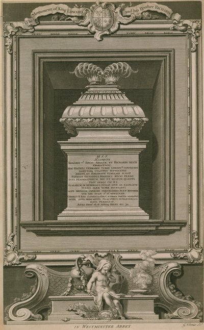 De prinsen in de toren monument door George Vertue